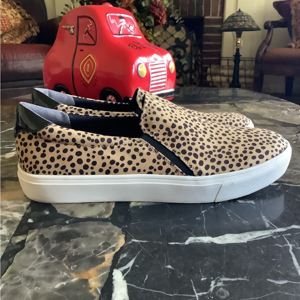 Dr Scholls Madison court leopard print slip on sneakers size 11